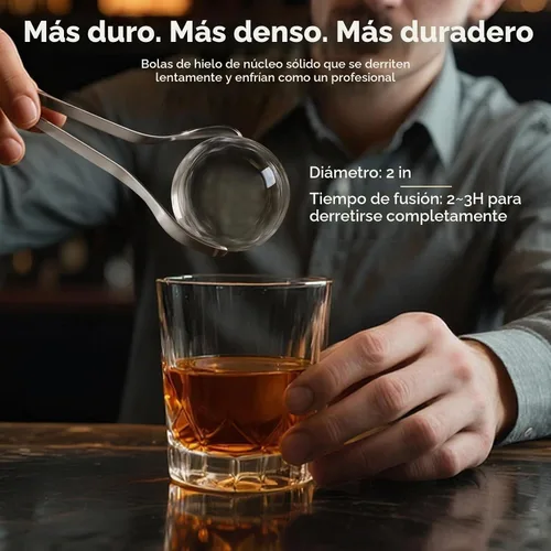 Vista 3 de Fabricante de bolas de hielo de 2 "para whisky, esfera de hielo