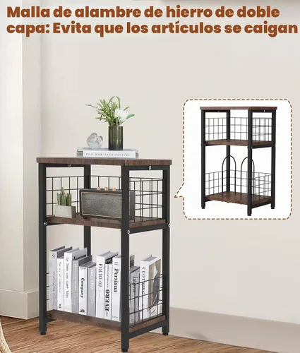 Vista 3 de Soporte para tocadiscos de vinilo, mesa auxiliar de 3 niveles con Negro Dual-net
