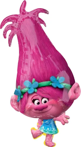 Vista 4 de Trolls World Tour Suministros para fiestas de amapola concierto decoraciones