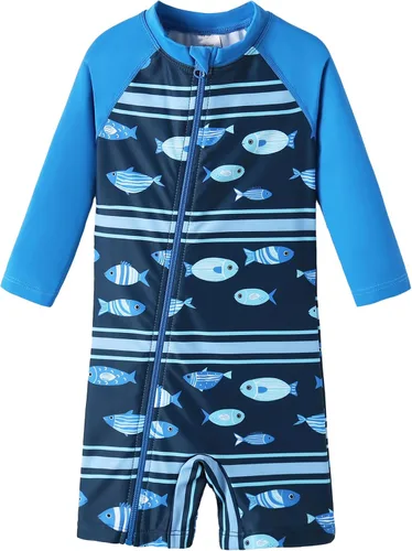 Vista 15 de UMELOK Traje de Baño para Bebé Niño UPF 50+ con Protección Solar y Protección contra Erupciones
