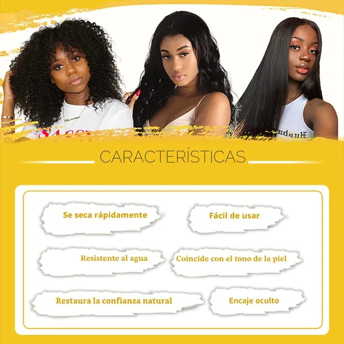 Vista 8 de Mousse de Tinte para Encaje de Pelo Fundido, 6.8 fl oz Mousse de Tinte para Encaje para Mujeres, Pelucas de Encaje, Toupees y Piezas de Cabello