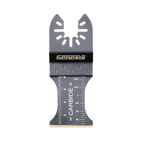 Vista 9 de Genesis GAMT521 Universal Quick-Fit 1 3/8" Bi-Metal Flush Oscilante Multiherramienta Cuchilla de corte rápido de liberación rápida