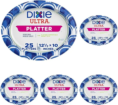 Vista 8 de Dixie Ultra Bandejas de Papel Desechables, 10" x 12.5", 25 Unidades – Diseño Duradero y Resistente