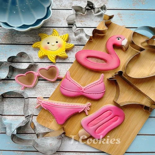 Vista 7 de LILIAO Cortador de galletas Flamingo Float - 3.8 x 3.9 pulgadas - Acero inoxidable
