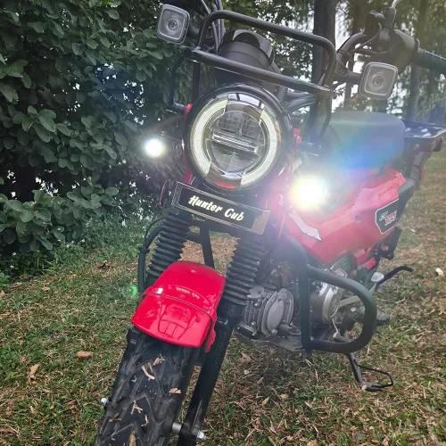 Vista 2 de Kit de emblema delantero con logotipo de Hunter Cub con conector compatible con Honda CT125 Trail 125 Hunter cub 125