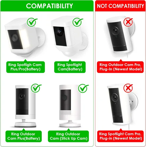 Vista 2 de Adaptador de corriente para Spotlight Cam Plus/Pro (batería) y cámara de proyector (batería), con cable exterior resistente a la intemperie de 25