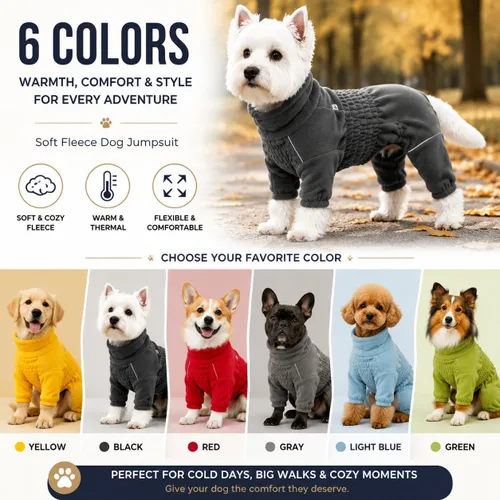 Vista 3 de Lovelonglong Abrigo cálido para perro, chaqueta resistente al viento para perros pequeños, medianos y grandes, abrigo de invierno de forro polar