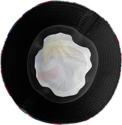Vista 5 de Sombrero de pescador con bandera de Estados Unidos, sombrero de pescador con bandera estadounidense, Día de la Independencia 4 de julio, sombrero