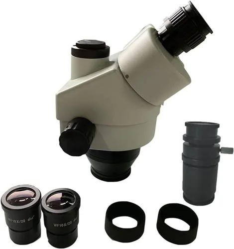 Vista 4 de Kit de microscopio 3.5X-180X Simul Focal Trinocular Microscopio estéreo Accesorios opcionales Microscopio Microscopio Microscopio Adaptadores