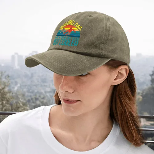 Vista 5 de Baseball Cap Pickleball Dad Like A Regular Dad But Cooler Baseball Cap, Vintage Hat for Women
