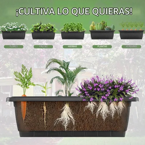 Vista 7 de Homdox Cama de jardín vertical de 3.74 pies, maceta elevada vertical de 5 niveles, 23 x 26 x 45 pulgadas, cama elevada para jardín al aire libre