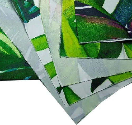 Vista 7 de Tapiz de palmeras – Hojas de plátano tropical XL para colgar en la pared de sala/dormitorio (hojas de palmera)