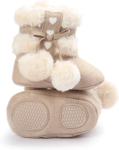 Vista 7 de Botas Estamico de invierno, con lazo, de nieve, de felpa, para niña