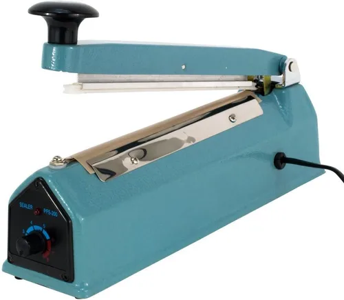 Vista 5 de Kit de elementos de bolsa de plástico de sellado térmico con sellador de impulsos de mano de 8 pulgadas con temporizador ajustable