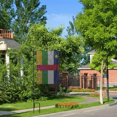 Vista 9 de Flag Of The Central African Republic Garden Flag 28"x40" Inch Double Sided Garden Flags Home Lawn Outdoor Decor Flags Party Banner Welcome Flag