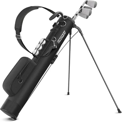 Vista 11 de Findway Bolsa de Golf con Soporte, Bolsa de Golf Pequeña para el Campo de Práctica, Par 3 y Campos Ejecutivos, Bolsa de Transporte Ligera para Palos