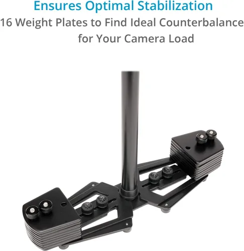 Vista 6 de FLYCAM HD-3000 Estabilizador de video portátil para cámaras DSLR de hasta 3,5 kg/7,7 lb Fine-tune camera balance with adjustable platform