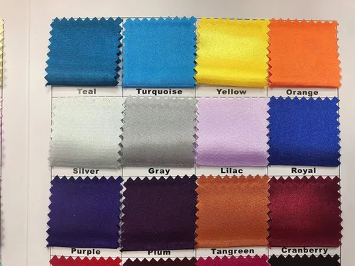 Vista 3 de Tela de satén de mandarina de 5 yardas 58 pulgadas de ancho asequible, ligero y económico, suave, para bodas, decoración, vestidos, sábanas