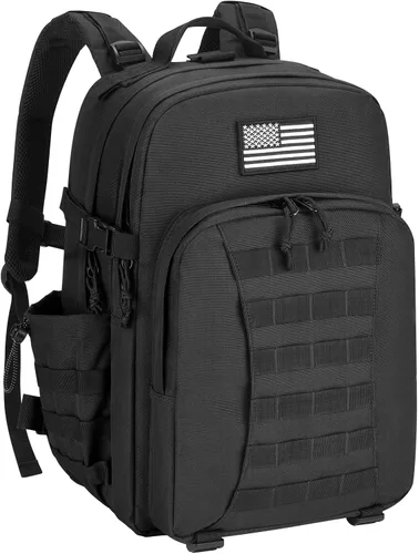 Vista 8 de EZshoot Mochila táctica de 40 L, mochila militar para hombres y mujeres, mochila militar Molle del ejército, mochila de asalto, bolsa de día grande