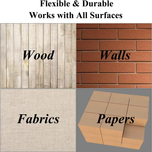 Vista 7 de Plantillas de letras del alfabeto para pintar, paquete de 16 plantillas de plantillas de letras para madera, pasteles, galletas y manualidades