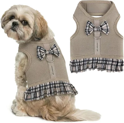 Vista 10 de Arnés para perro Parisian Pet - Arnés de libertad ajustable - Chaleco para perro de camuflaje verde - Arnés para perro de 100% tela de malla