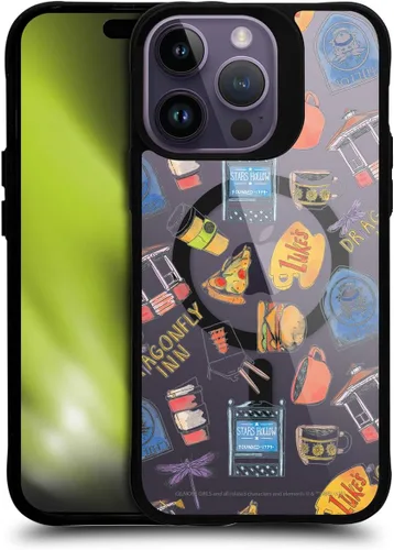 Vista 28 de Head Case Designs Gilmore - Funda negra a prueba de golpes con diseño de dibujos animados para niñas con licencia