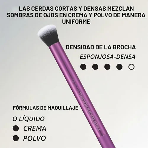 Vista 7 de Real Techniques Juego de 5 Piezas Everyday Essentials de Brochas de Maquillaje, Incluye 4 Brochas y Esponja de Maquillaje, Para Base, Rubor