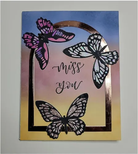 Vista 8 de Troqueles de metal de arco para hacer tarjetas, plantillas de corte para álbumes de recortes, álbum de fotos, plantilla de estampado de papel
