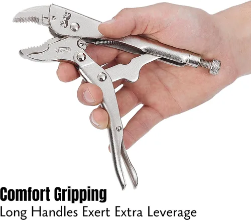 Vista 5 de Mr. Pen - Alicates de bloqueo, 7 pulgadas, mandíbula curvada Alloy Steel Locking Pliers with Wire Cutter, Locking Adjustable Wrench, Locking