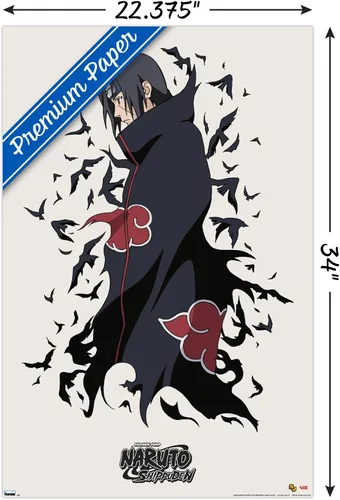 Vista 3 de Trends International Naruto - Póster de pared Itachi, 22.375" x 34", versión sin marco
