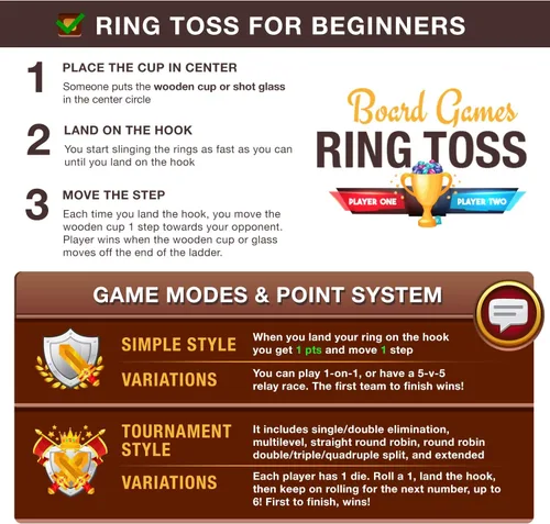 Vista 3 de Juegos de lanzamiento de anillos para adultos, juego de lanzamiento de anillos, juego de gancho y anillo, juego de gancho de anillo