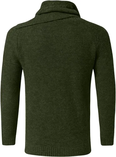 Vista 5 de Sudadera casual para hombre con cuello redondo de manga larga para otoño e invierno