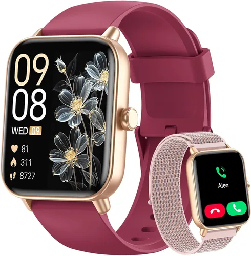 Vista 17 de Smart Watches for Women, 1.85" Alexa Smart Watch for Android Phones/iPhones Blush Pink-Pink