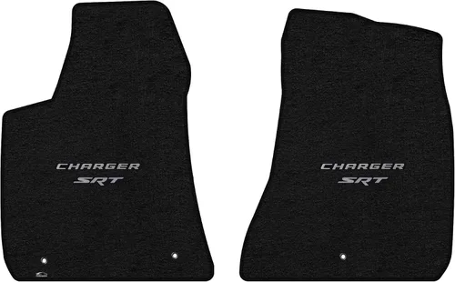 Vista 11 de Lloyd Mats Alfombrillas de piso de ajuste personalizado para Dodge Charger RWD 2011-2023 LogoMat Juego de 2 piezas Carbón 2PC Front Mats Charcoal