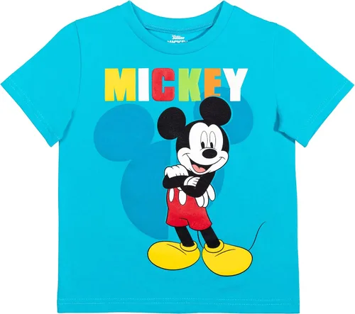 Vista 2 de Disney- Camisa de manga corta y pantalones cortos de malla de Mickey Mouse