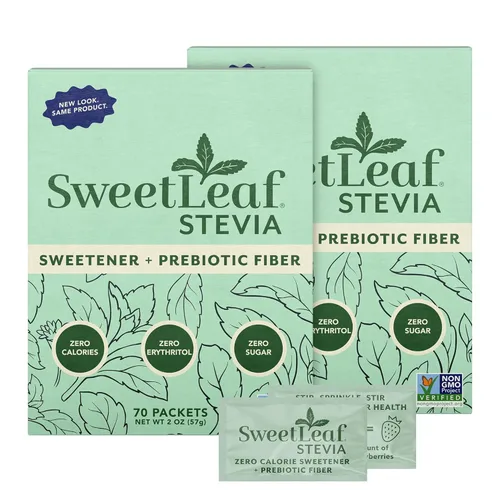 Vista 14 de SweetLeaf Edulcorante en polvo de stevia 500 paquetes (1 paquete) - Edulcorante sin calorías sin eritritol, extracto de hoja de stevia, sustituto