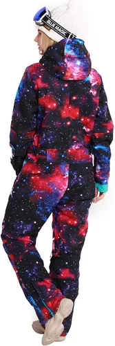 Vista 6 de Bluemagic - Traje de esquí de una pieza para mujer, traje de invierno impermeable para deportes de nieve