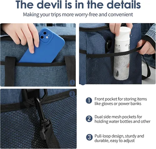Vista 2 de BY-J Bolsa térmica suave, hielera plegable aislada a prueba de fugas, lonchera grande para hombres y mujeres, enfriador de lados suaves para picnic