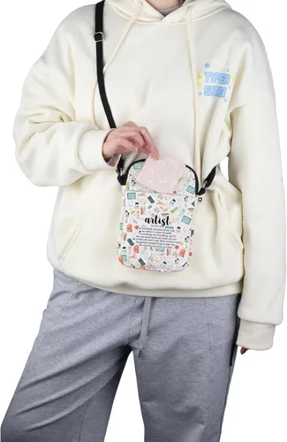 Vista 5 de G2TUP Bolsa de maquillaje Artist Definition - Bolsa de cosméticos para profesores de arte y amantes - Regalo de pintor, Definición de artista S