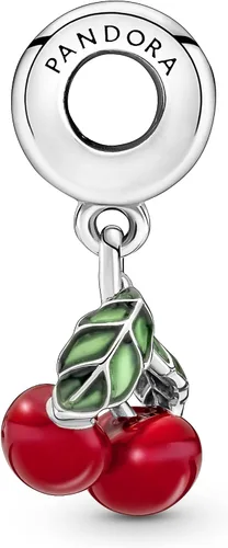 Vista 3 de Pandora 791583C01 - Abalorio asimétrico de frutas de cerezo Plata esterlina Sin gemas