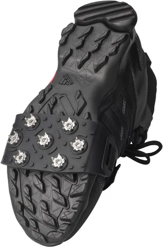 Vista 9 de FANBX F Crampon Traction Tacos antideslizantes de tracción para crampones, picos de 7 puntos para calzado para caminar, trotar, senderismo