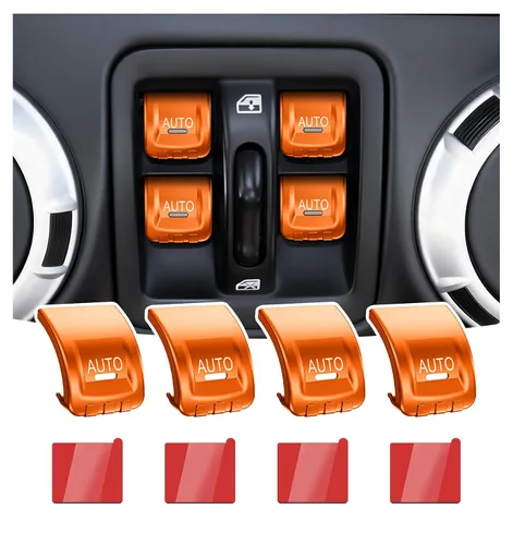 Vista 9 de Cubierta de botón de interruptor de ventana de metal para Jeep Wrangler JK JKU 2018 2017 2016 2015 2014 2013 2012 2011, accesorios para interiores