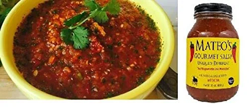 Vista 5 de Mateo's Gourmet Salsa Especias Medianas 2 Tarros 32oz/907g