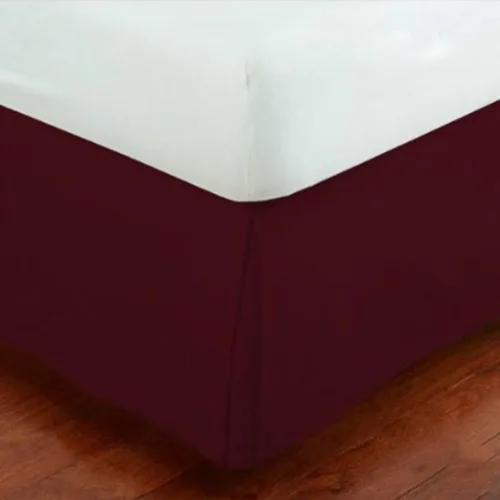 Vista 5 de Mk Collection Falda de Cama Plisada Sólida (Negro, Full)