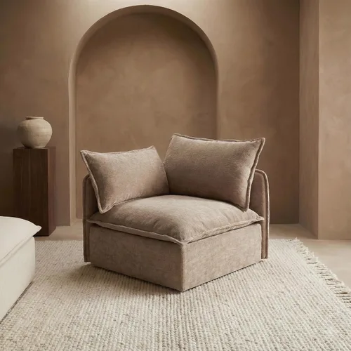 Vista 27 de Acanva Sofá modular modular para sala de estar, cómodo sofá convertible en nube, sofá de gran tamaño con otomana y fundas de felpilla lavables