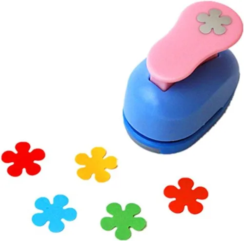 Vista 4 de CADY Crafts Punch - Perforadora de papel (1.0 in), diseño de flores