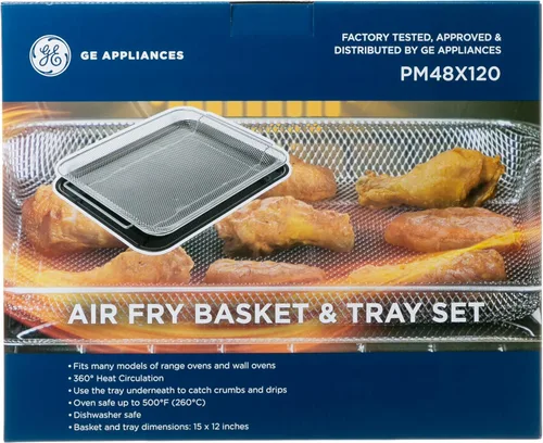 Vista 6 de GE Appliances - Juego de cesta y bandeja para freír de aire, PM48X120