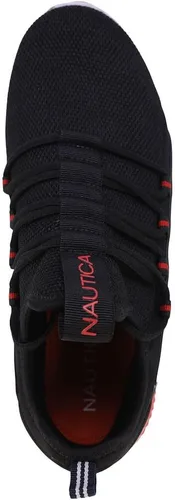 Vista 4 de Nautica Zapatillas deportivas para hombre, cómodas, informales, con cordones, a la moda, para caminar, pantalones deportivos ligeros