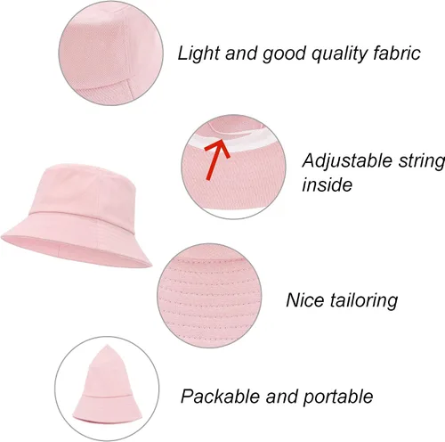 Vista 3 de Zando Sombrero de pescador para hombre, sombrero de pesca plegable, sombreros de pescador de verano para mujeres, sombreros de sol para hombres