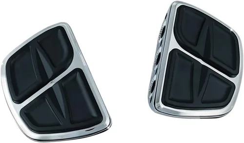 Vista 8 de Kuryakyn 7613 - Accesorio para motocicleta: Pisos de tablero mini cinético sin adaptadores, negro brillante, 1 par Cromo